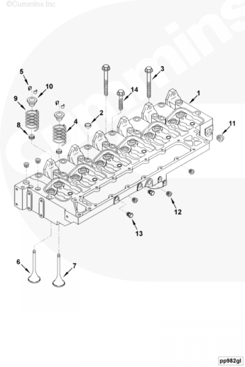  Cummins  Клапан впускной