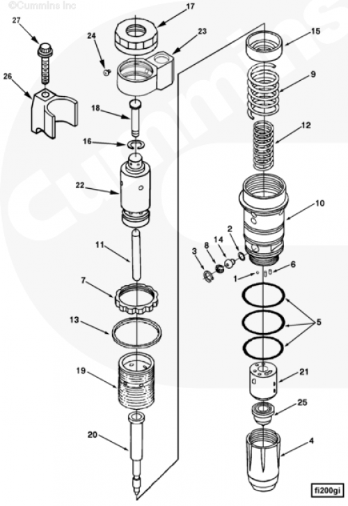  Cummins  Форсунка 