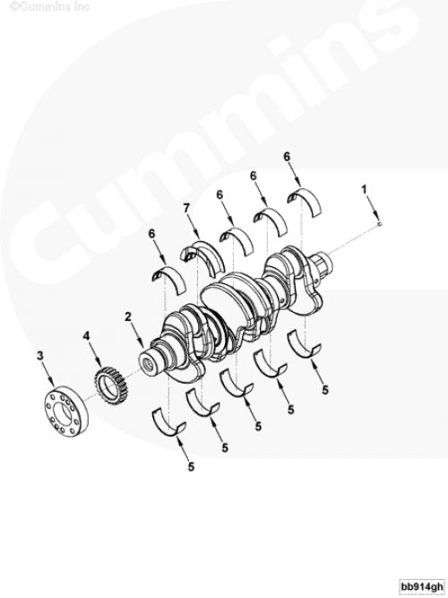  Cummins  Коленчатый вал