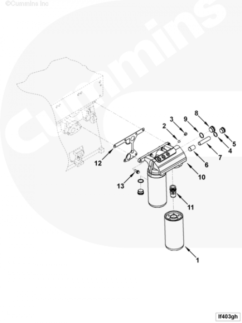  Cummins  Фильтр масляный Fleetguard LF670