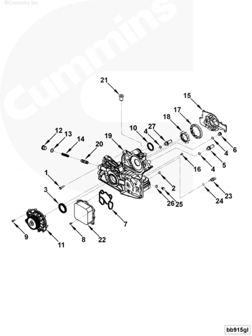  Cummins  Крышка передняя