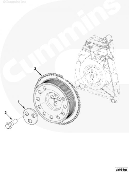 Cummins  Шкив коленвала