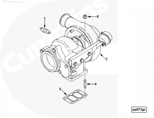  Cummins  Турбокомпрессор Holset HX40W