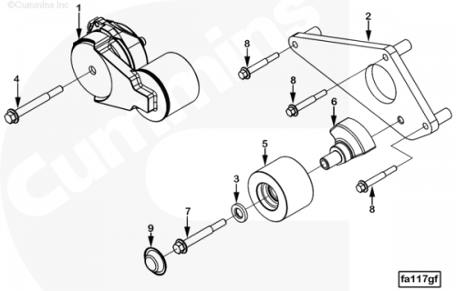  Cummins  Ролик привода вентилятора