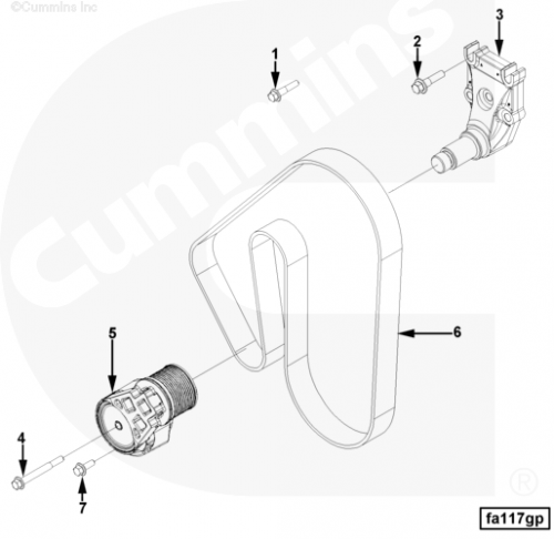  Cummins  Натяжитель ремня