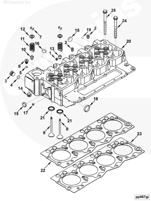  Cummins  Прокладка ГБЦ