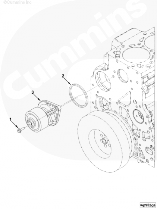  Cummins  Насос водяной (помпа)