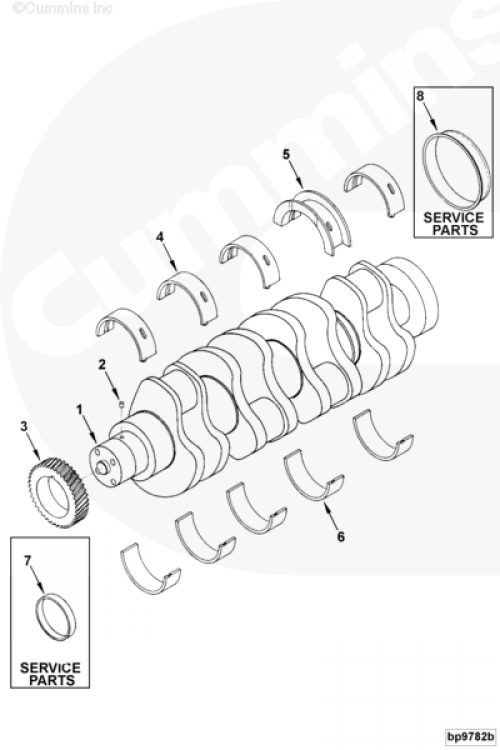  Cummins  Коленчатый вал