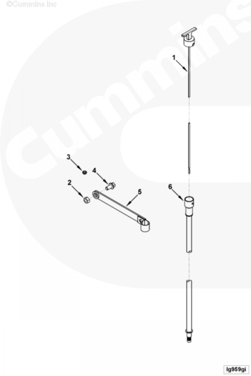  Cummins  Трубка щупа уровня масла 