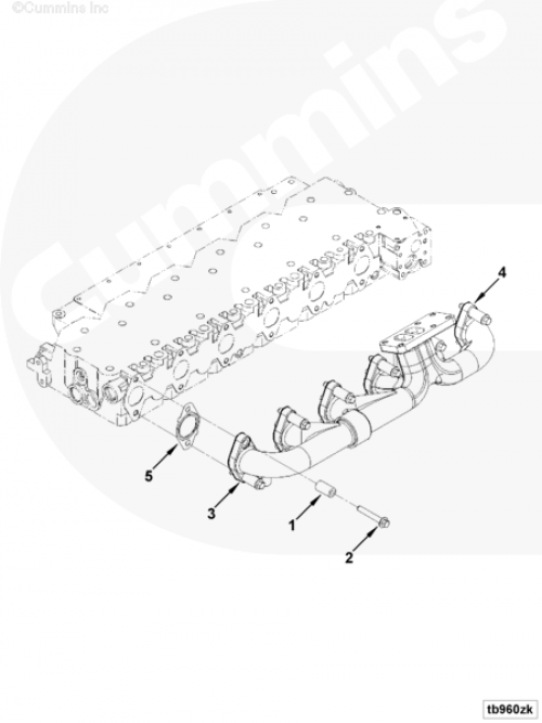  Cummins  Втулка выпускного коллектора