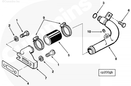  Cummins  Шланг забора воздуха