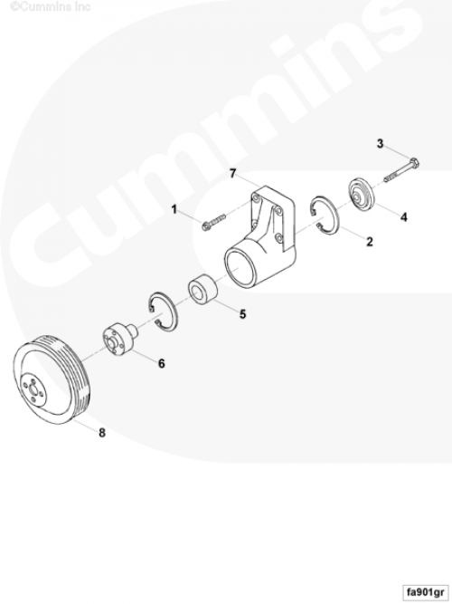  Cummins  Шкив вентилятора