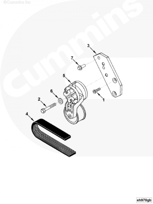  Cummins  Ремень приводной 8PK1445