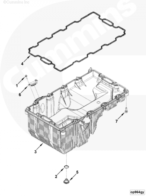  Cummins  Кольцо уплотнительное пробки слива масла